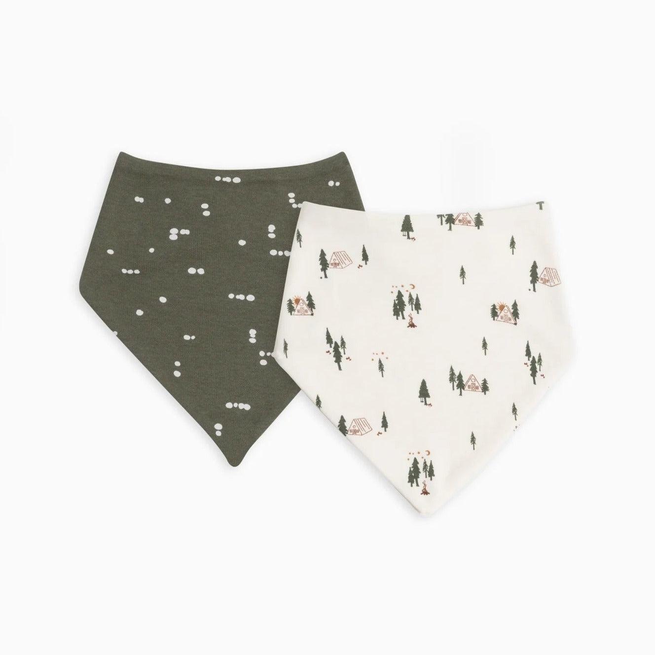 Colored Organics Bandana Bibs (2-Pack Bib Set) - Woods + Morro Cyprus